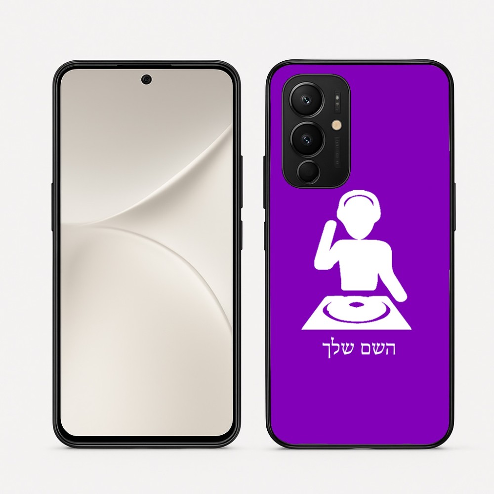 כיסוי בעיצוב אישי עם השם שלך לדגם - Realme 16 Pro 5G בעיצוב אזור מוזיקה של די ג'יי