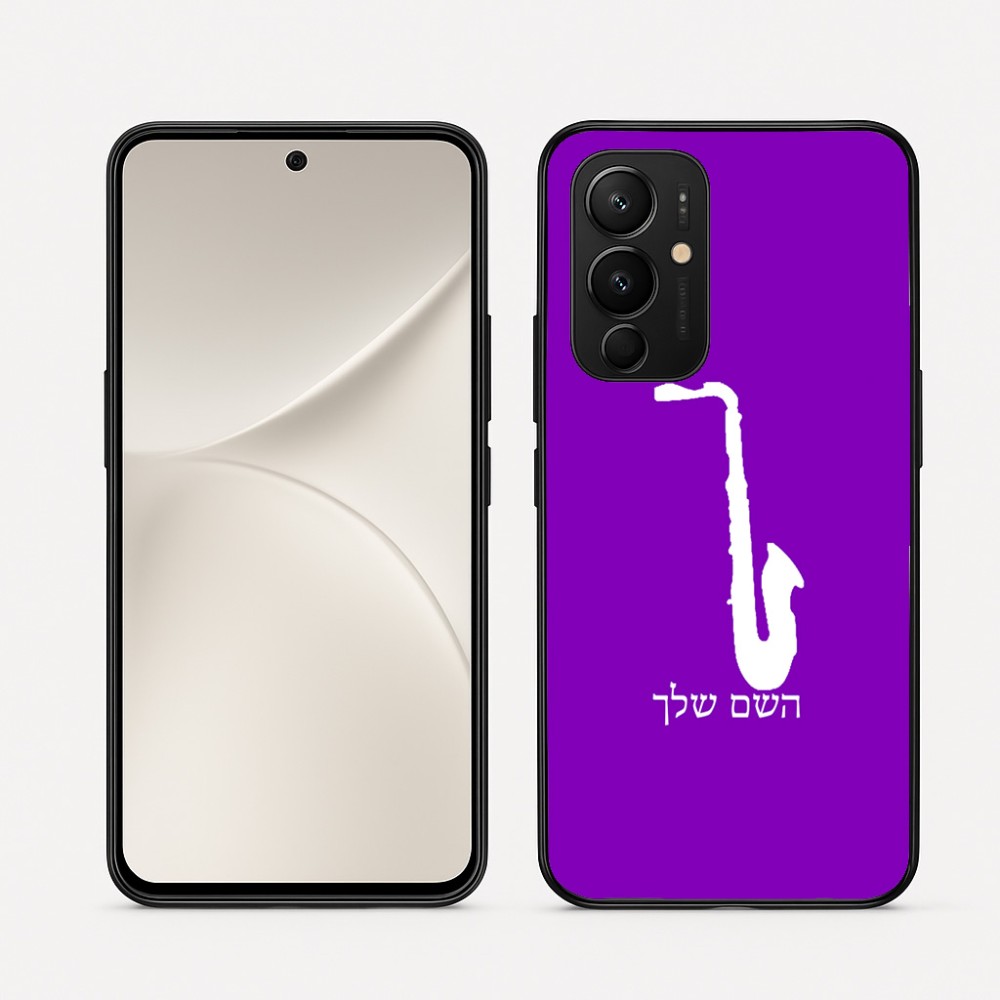 כיסוי בעיצוב אישי עם השם שלך לדגם - Realme 16 Pro 5G בעיצוב סקסופון