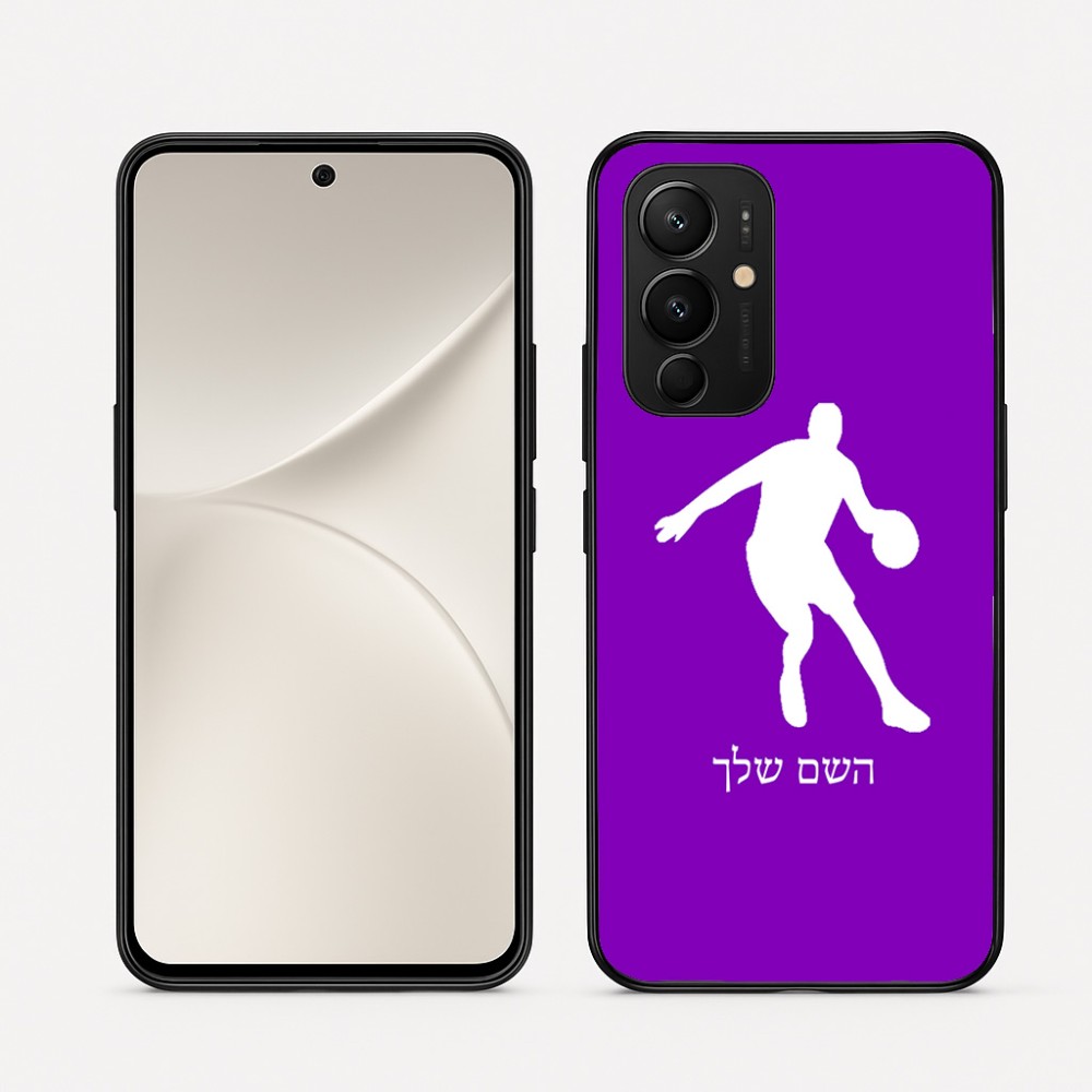 כיסוי בעיצוב אישי עם השם שלך לדגם - Realme 16 Pro 5G בעיצוב שחקן כדורסל