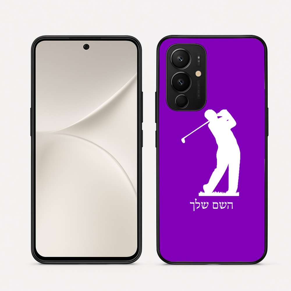 כיסוי בעיצוב אישי עם השם שלך לדגם - Realme 16 Pro 5G בעיצוב שחקן גולף