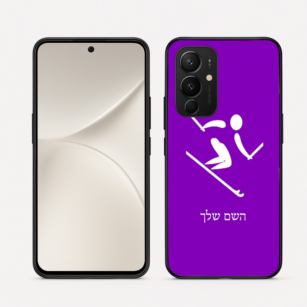 כיסוי בעיצוב אישי עם השם שלך לדגם - Realme 16 Pro 5G בעיצוב סקי אולימפי
