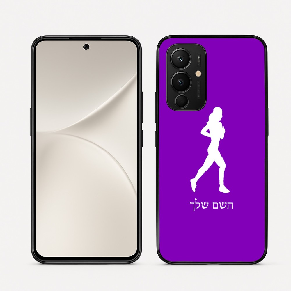 כיסוי בעיצוב אישי עם השם שלך לדגם - Realme 16 Pro 5G בעיצוב רץ רץ אישה