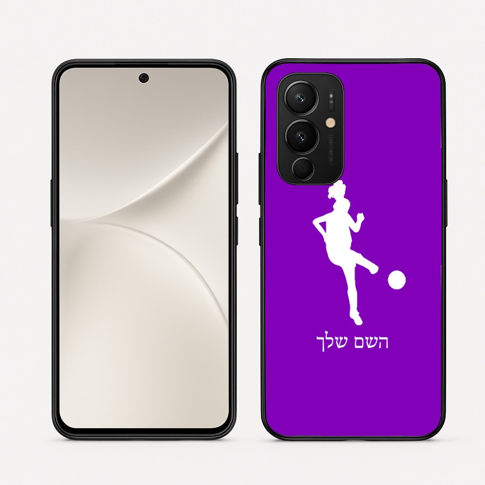 כיסוי בעיצוב אישי עם השם שלך לדגם - Realme 16 Pro 5G בעיצוב שחקנית כדורגל - אישה