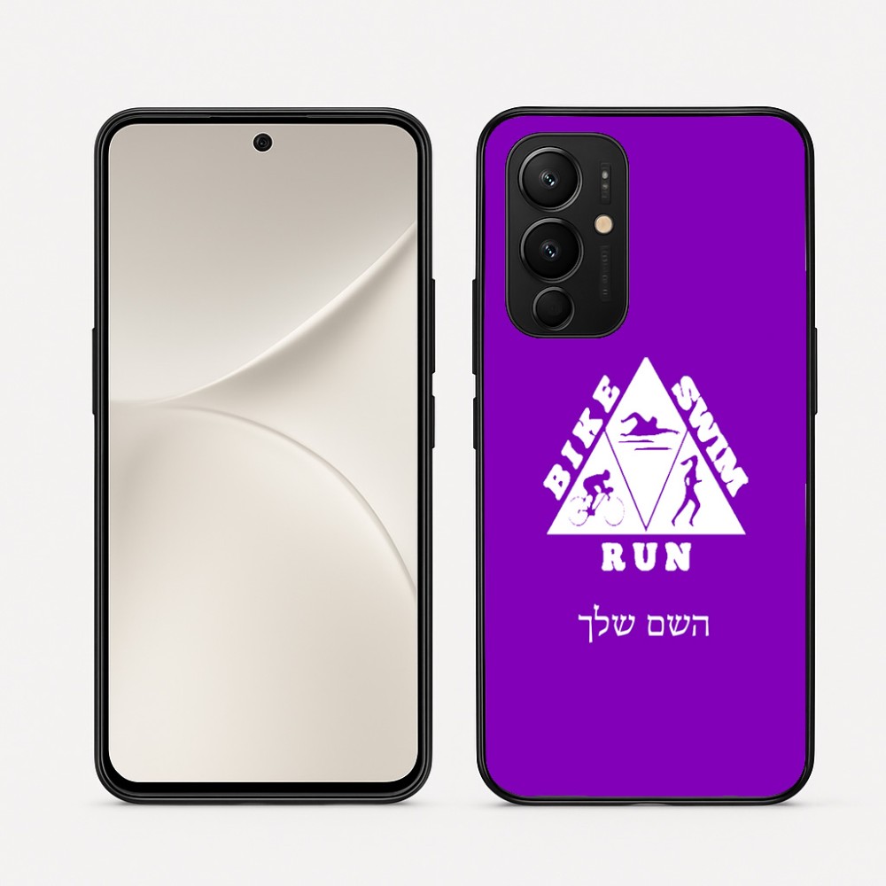 כיסוי בעיצוב אישי עם השם שלך לדגם - Realme 16 Pro 5G בעיצוב טריאתלון