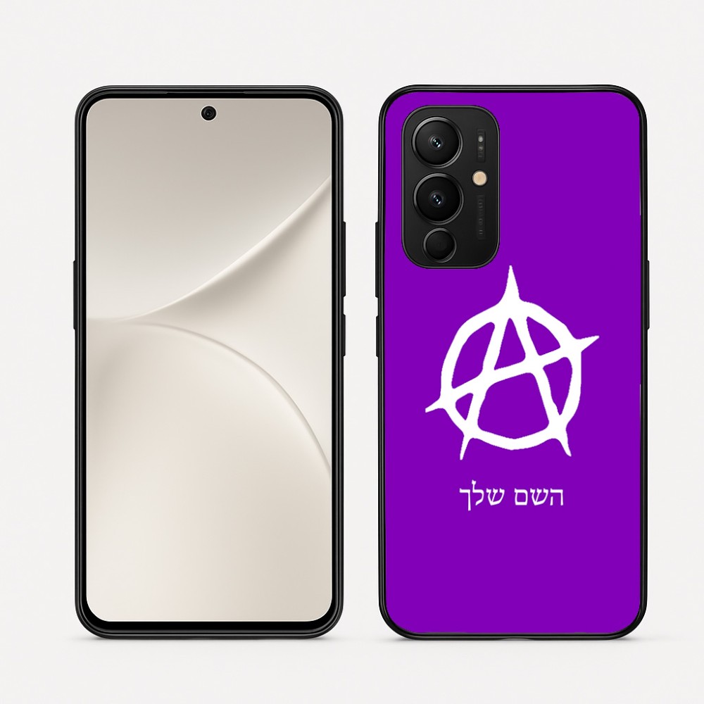 כיסוי בעיצוב אישי עם השם שלך לדגם - Realme 16 Pro 5G בעיצוב אנרכיה