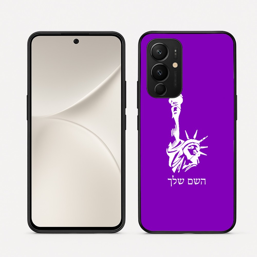 כיסוי בעיצוב אישי עם השם שלך לדגם - Realme 16 Pro 5G בעיצוב פסל החירות