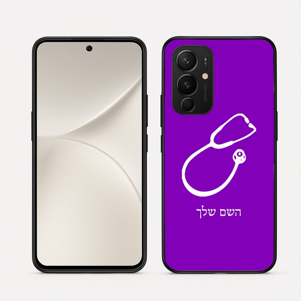 כיסוי בעיצוב אישי עם השם שלך לדגם - Realme 16 Pro 5G בעיצוב סטטוסקופ רופא