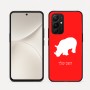 כיסוי בעיצוב אישי עם השם שלך לדגם - Realme 16 Pro 5G בעיצוב קרנף