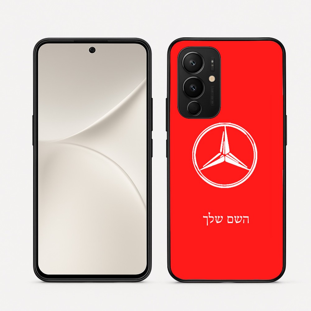כיסוי בעיצוב אישי עם השם שלך לדגם - Realme 16 Pro 5G בעיצוב מרצדס-בנץ
