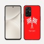 כיסוי בעיצוב אישי עם השם שלך לדגם - Realme 16 Pro 5G בעיצוב דגל המירוץ