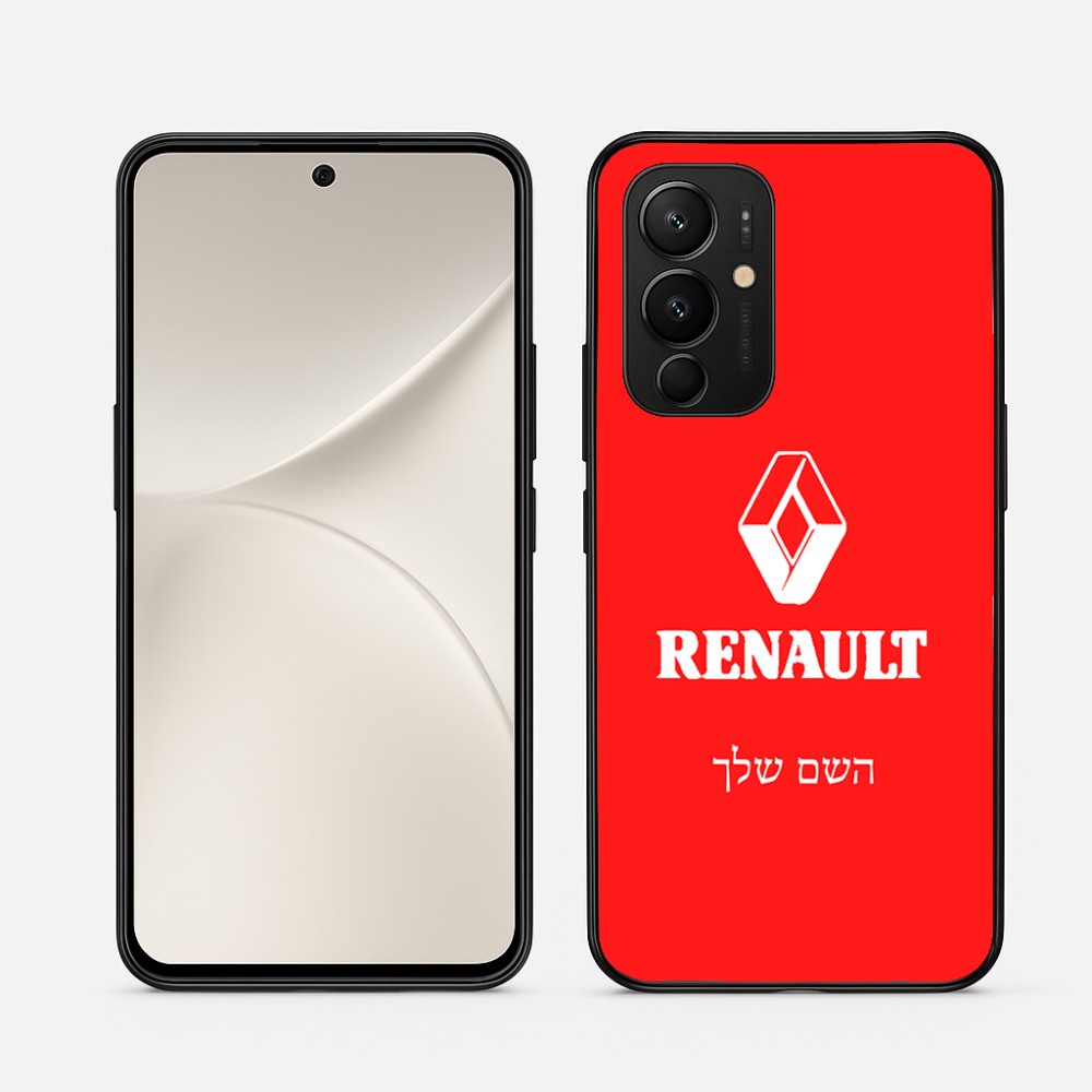 כיסוי בעיצוב אישי עם השם שלך לדגם - Realme 16 Pro 5G בעיצוב רנו