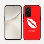 כיסוי בעיצוב אישי עם השם שלך לדגם - Realme 16 Pro 5G בעיצוב שפתיים - נשיקה