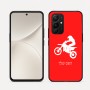 כיסוי בעיצוב אישי עם השם שלך לדגם - Realme 16 Pro 5G בעיצוב מוטוקרוס