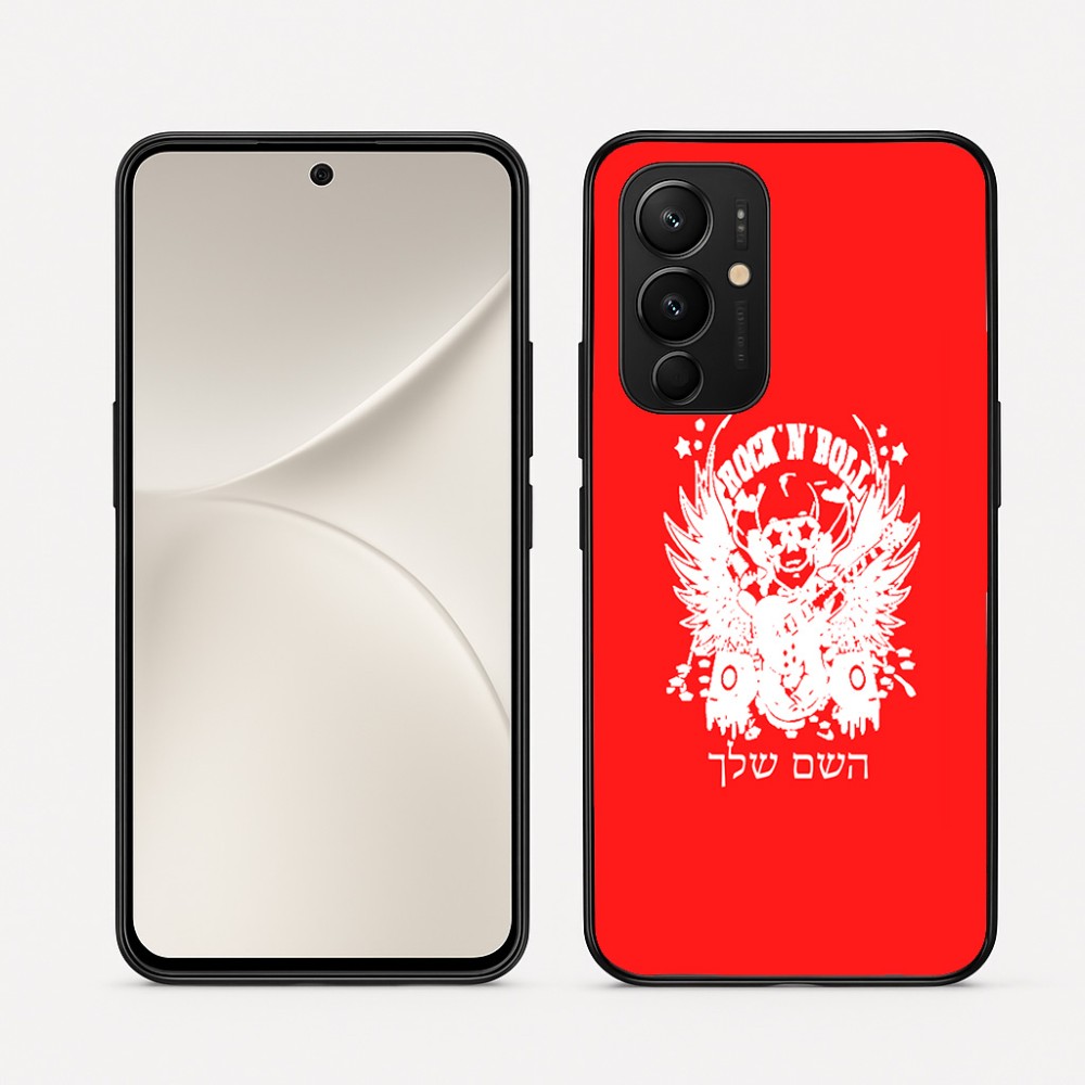 כיסוי בעיצוב אישי עם השם שלך לדגם - Realme 16 Pro 5G בעיצוב רוקנרול
