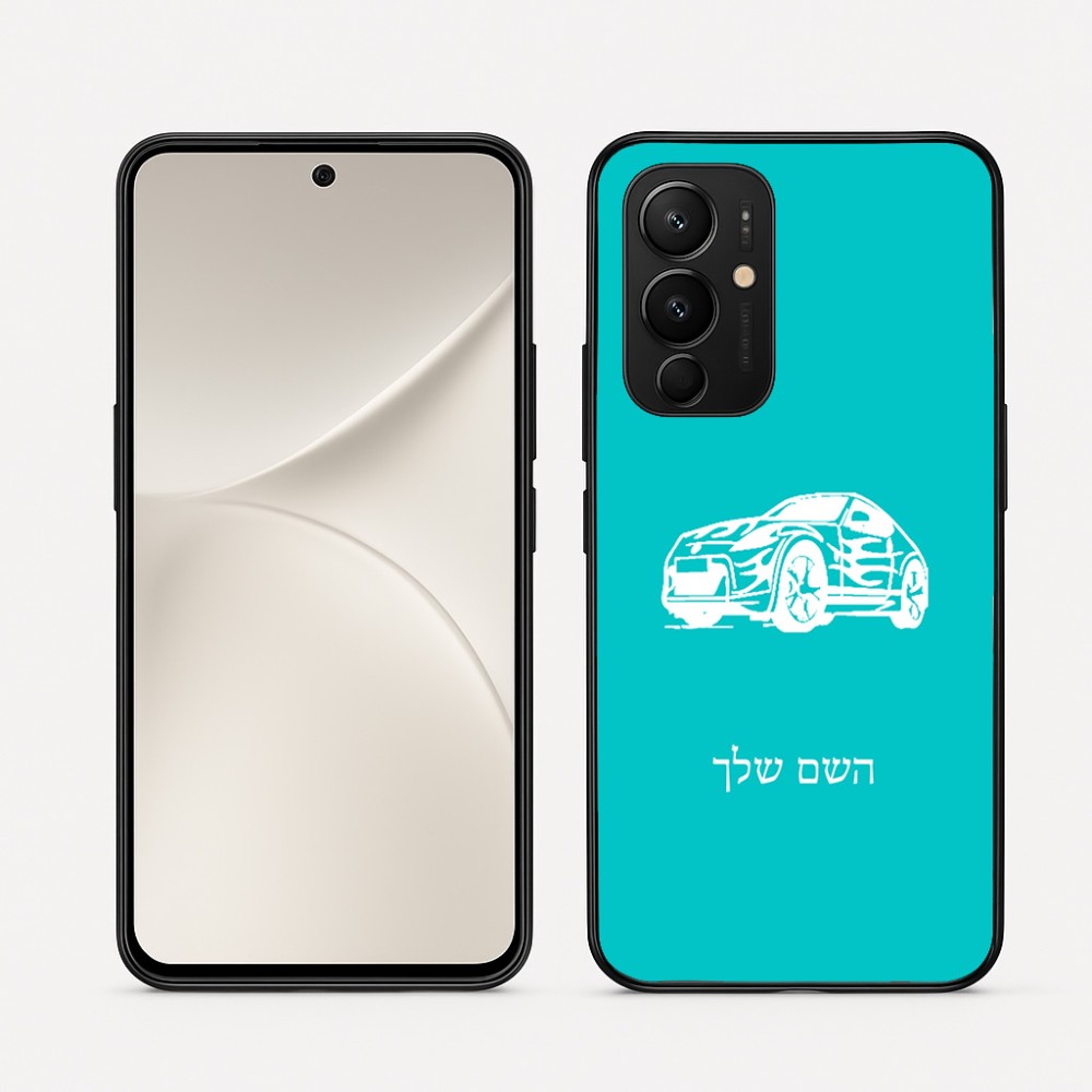כיסוי בעיצוב אישי עם השם שלך לדגם - Realme 16 Pro 5G בעיצוב מכונית