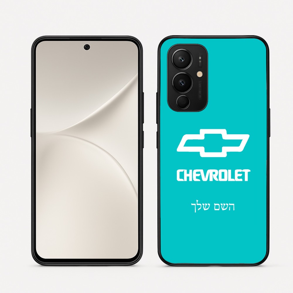 כיסוי בעיצוב אישי עם השם שלך לדגם - Realme 16 Pro 5G בעיצוב שברולט