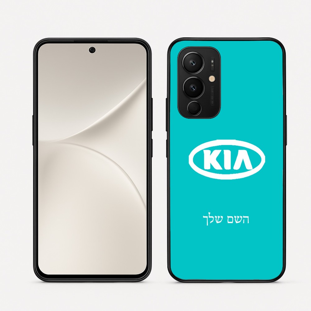 כיסוי בעיצוב אישי עם השם שלך לדגם - Realme 16 Pro 5G בעיצוב קיה