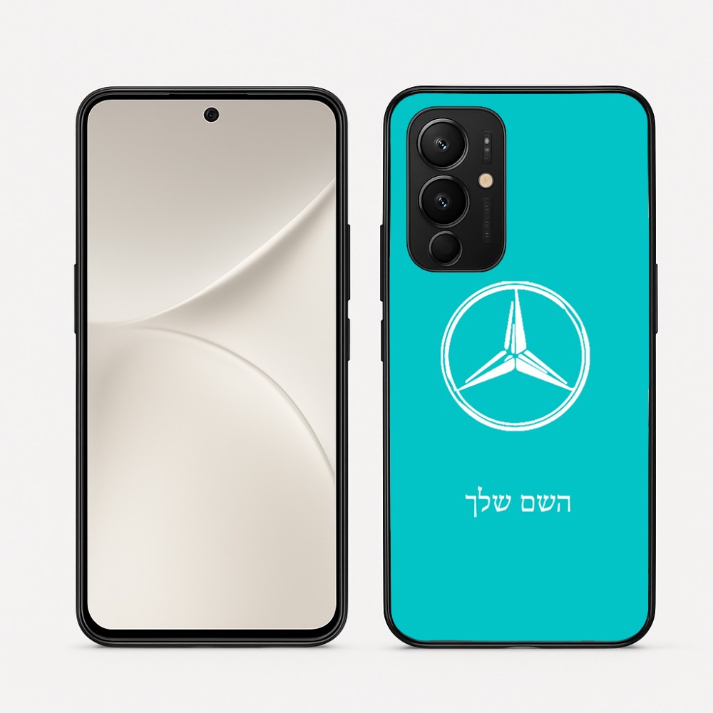 כיסוי בעיצוב אישי עם השם שלך לדגם - Realme 16 Pro 5G בעיצוב מרצדס-בנץ