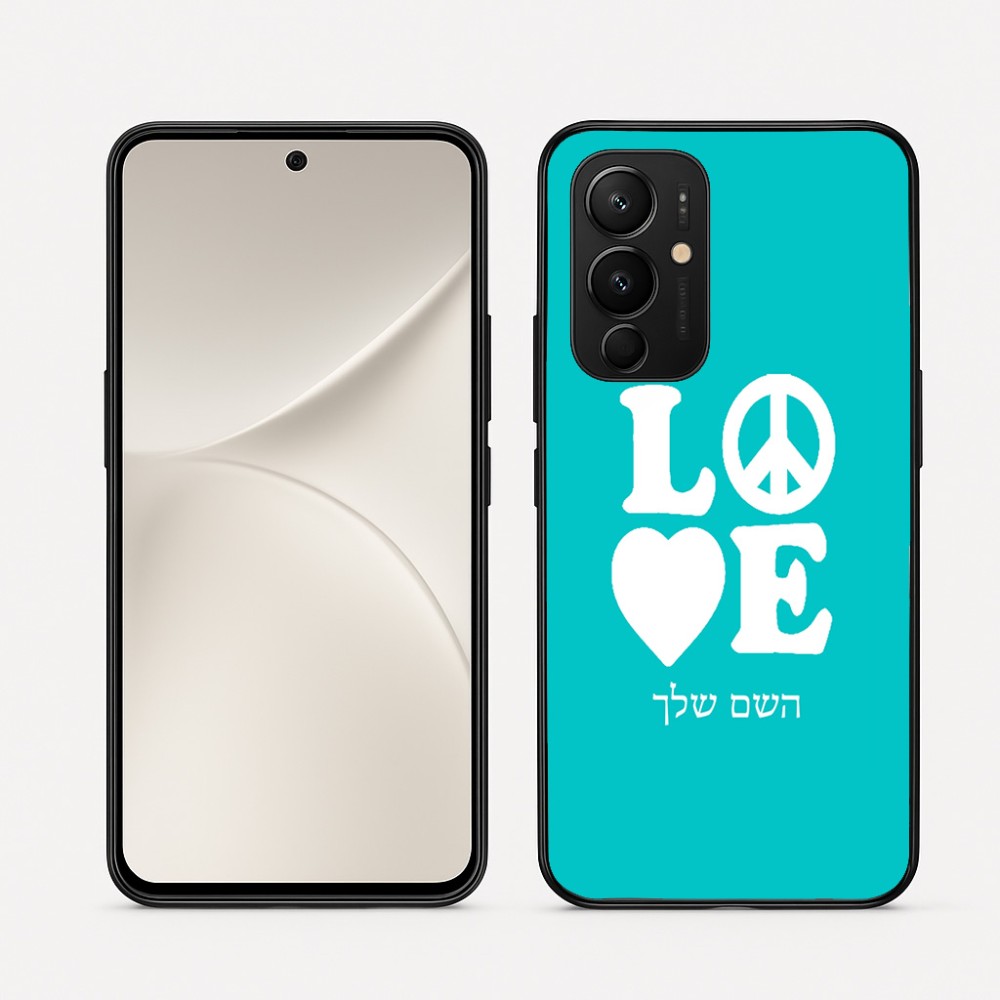 כיסוי בעיצוב אישי עם השם שלך לדגם - Realme 16 Pro 5G בעיצוב אהבה