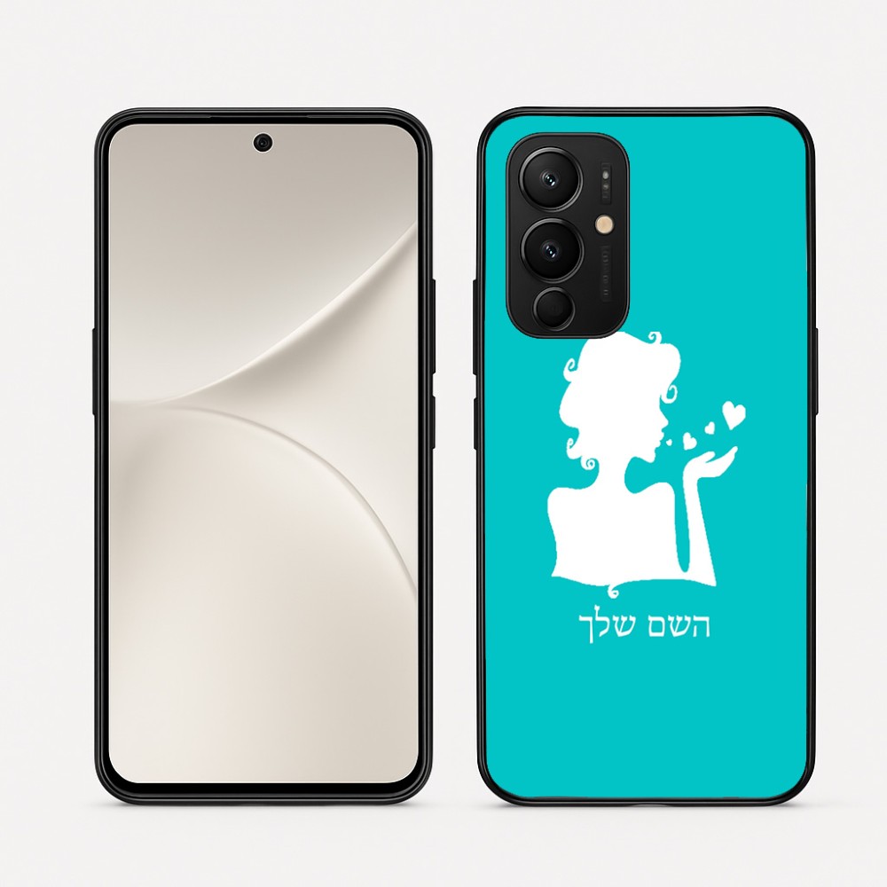 כיסוי בעיצוב אישי עם השם שלך לדגם - Realme 16 Pro 5G בעיצוב אהבת נשים