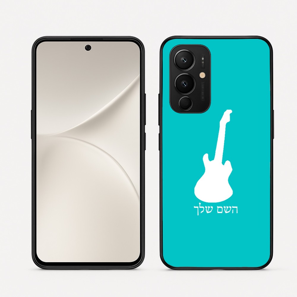 כיסוי בעיצוב אישי עם השם שלך לדגם - Realme 16 Pro 5G בעיצוב גיטרה