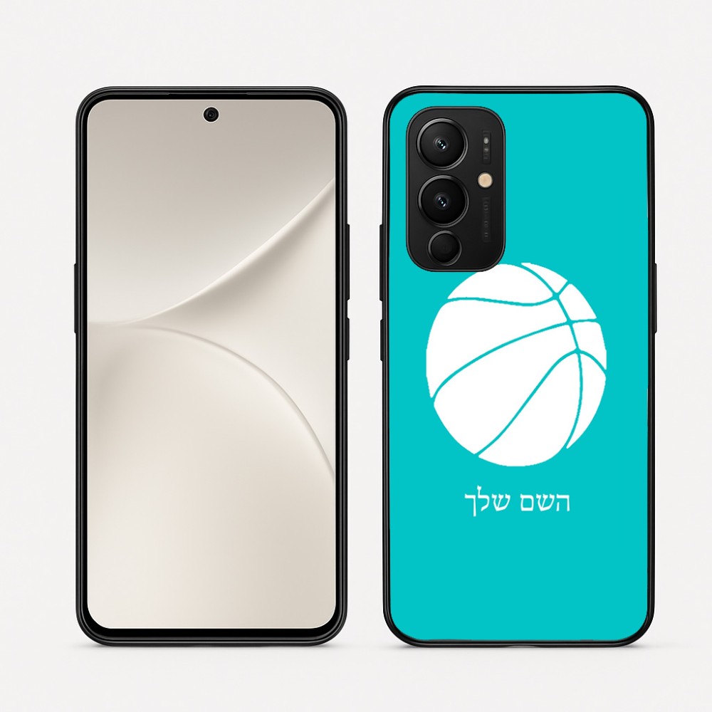 כיסוי בעיצוב אישי עם השם שלך לדגם - Realme 16 Pro 5G בעיצוב כדורסל