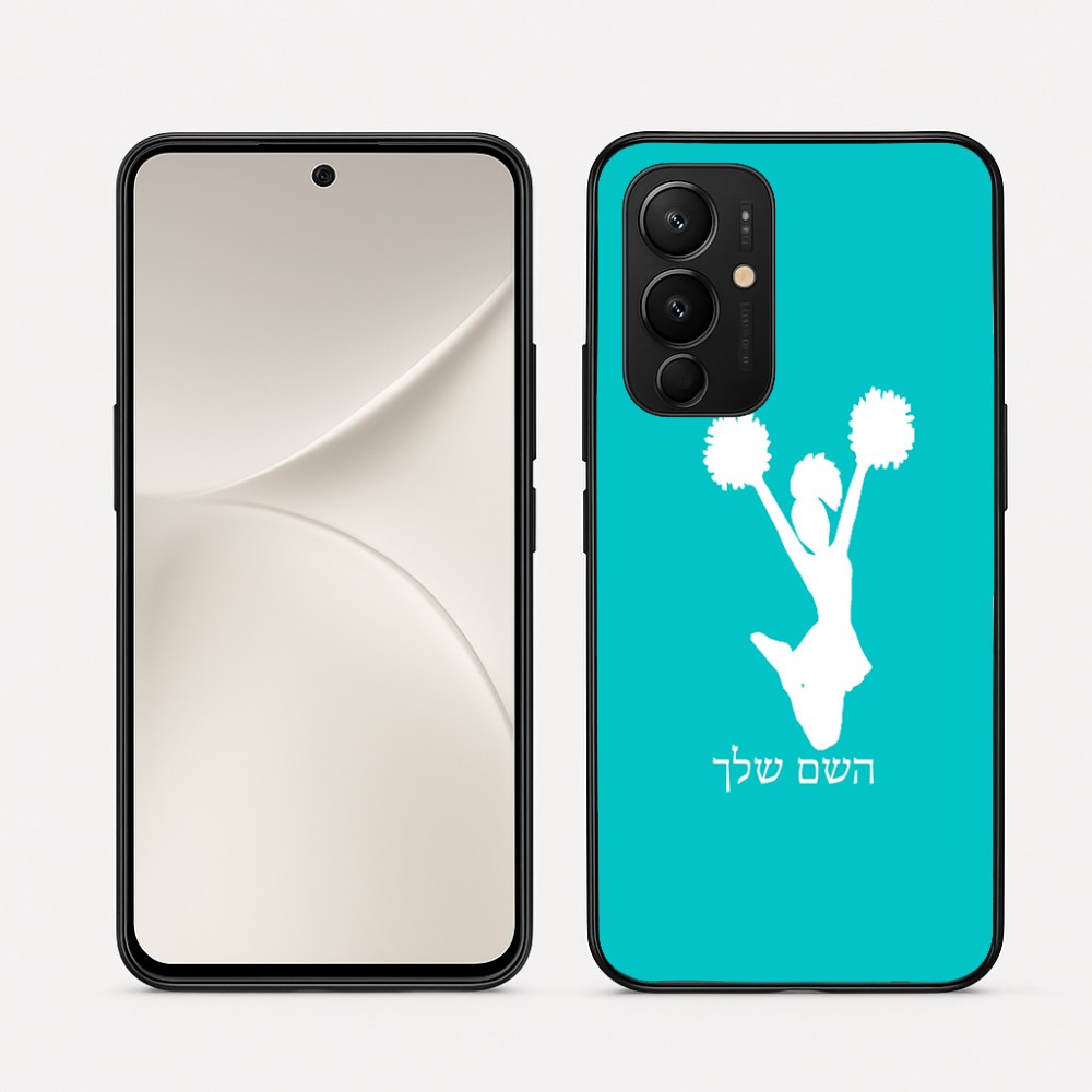 כיסוי בעיצוב אישי עם השם שלך לדגם - Realme 16 Pro 5G בעיצוב מעודדת