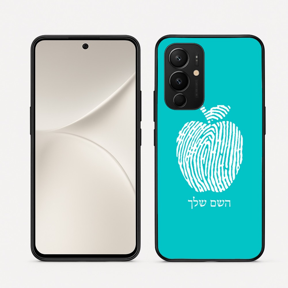 כיסוי בעיצוב אישי עם השם שלך לדגם - Realme 16 Pro 5G בעיצוב הדפס תפוח