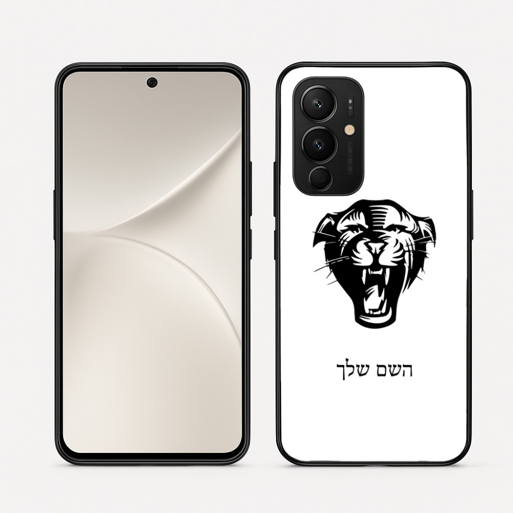 כיסוי בעיצוב אישי עם השם שלך לדגם - Realme 16 Pro 5G בעיצוב פני פנטרה