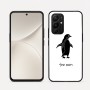 כיסוי בעיצוב אישי עם השם שלך לדגם - Realme 16 Pro 5G בעיצוב פינגווין