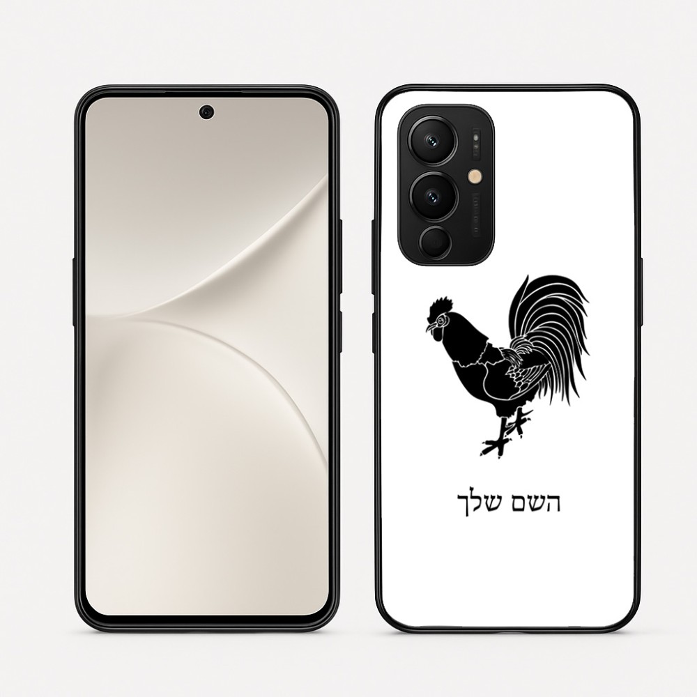 כיסוי בעיצוב אישי עם השם שלך לדגם - Realme 16 Pro 5G בעיצוב תרנגול