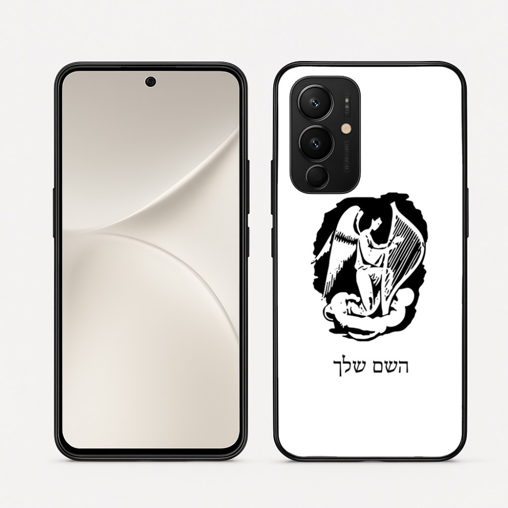כיסוי בעיצוב אישי עם השם שלך לדגם - Realme 16 Pro 5G בעיצוב אנג'ל מוזיקלי