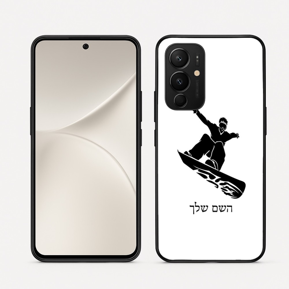 כיסוי בעיצוב אישי עם השם שלך לדגם - Realme 16 Pro 5G בעיצוב סנובורדיסט