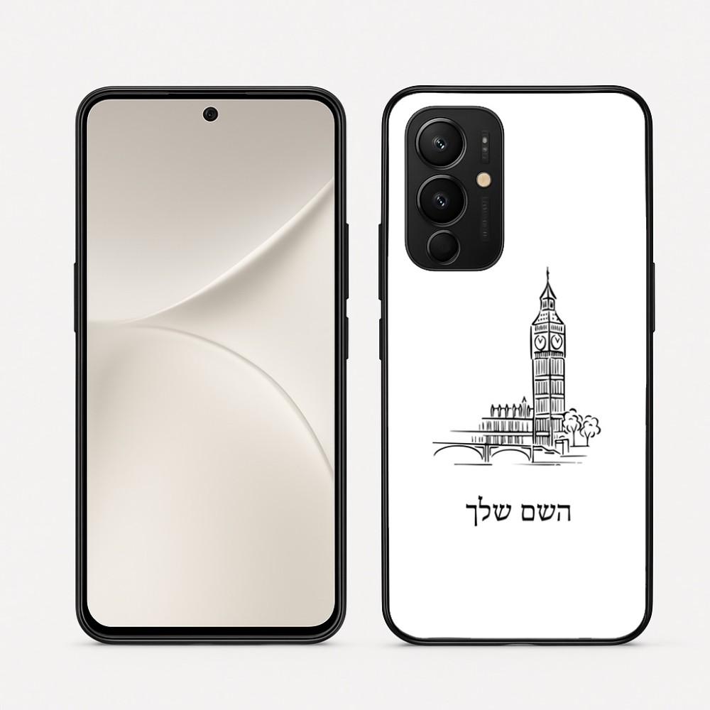 כיסוי בעיצוב אישי עם השם שלך לדגם - Realme 16 Pro 5G בעיצוב ביג בן