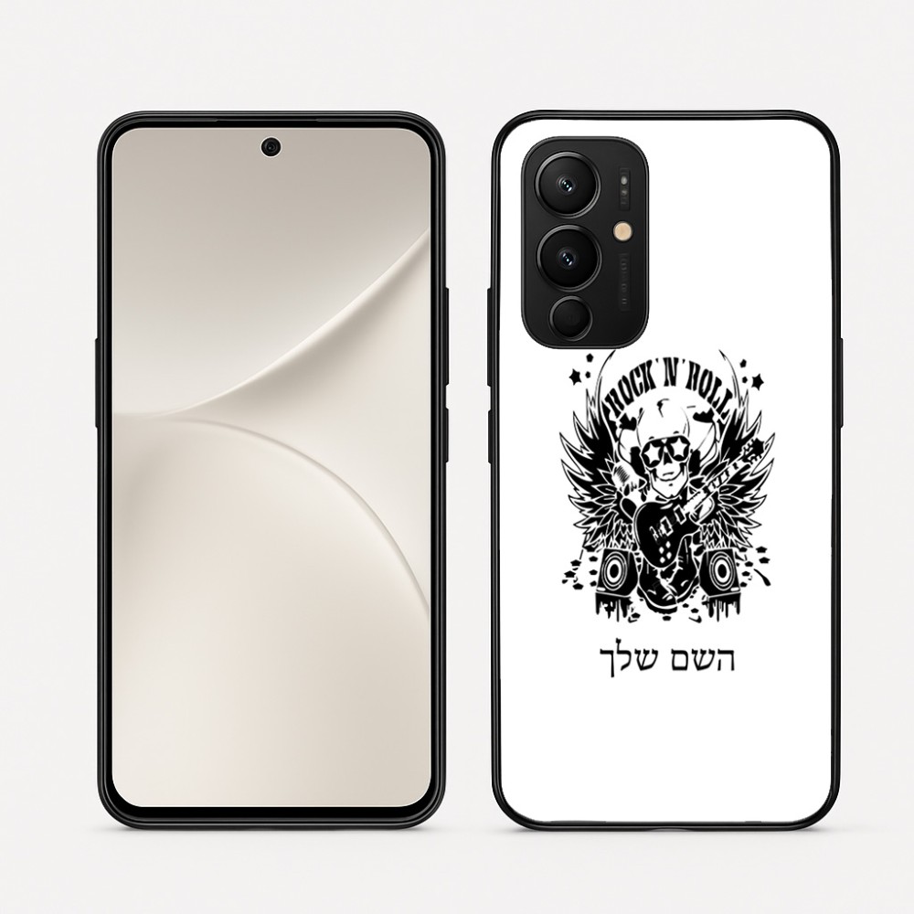 כיסוי בעיצוב אישי עם השם שלך לדגם - Realme 16 Pro 5G בעיצוב רוקנרול