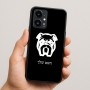 כיסוי בעיצוב אישי עם השם שלך לדגם - Realme 16 Pro 5G בעיצוב פרצוף בולדוג
