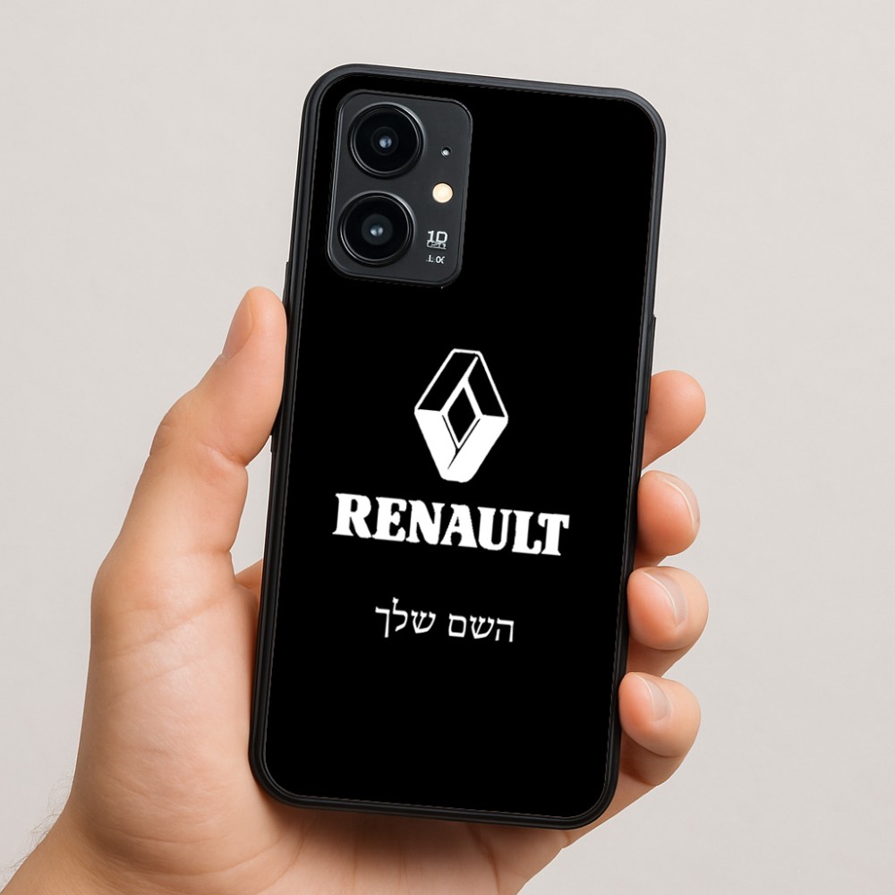 כיסוי בעיצוב אישי עם השם שלך לדגם - Realme 16 Pro 5G בעיצוב רנו