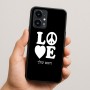 כיסוי בעיצוב אישי עם השם שלך לדגם - Realme 16 Pro 5G בעיצוב אהבה