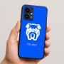 כיסוי בעיצוב אישי עם השם שלך לדגם - Realme 16 Pro 5G בעיצוב פרצוף בולדוג