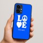 כיסוי בעיצוב אישי עם השם שלך לדגם - Realme 16 Pro 5G בעיצוב אהבה