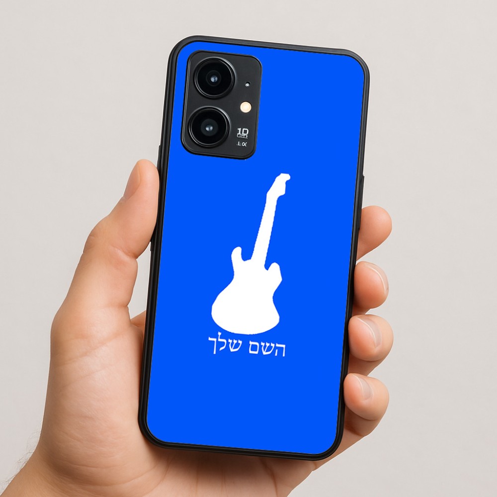 כיסוי בעיצוב אישי עם השם שלך לדגם - Realme 16 Pro 5G בעיצוב גיטרה