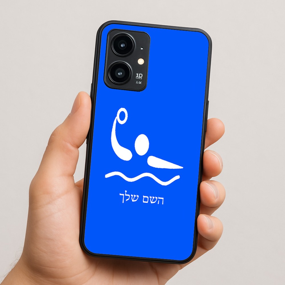 כיסוי בעיצוב אישי עם השם שלך לדגם - Realme 16 Pro 5G בעיצוב כדור מים אולימפי