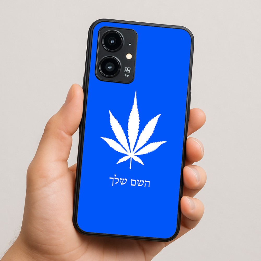 כיסוי בעיצוב אישי עם השם שלך לדגם - Realme 16 Pro 5G בעיצוב עלה מריחואנה - גראס