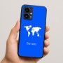 כיסוי בעיצוב אישי עם השם שלך לדגם - Realme 16 Pro 5G בעיצוב מפת העולם