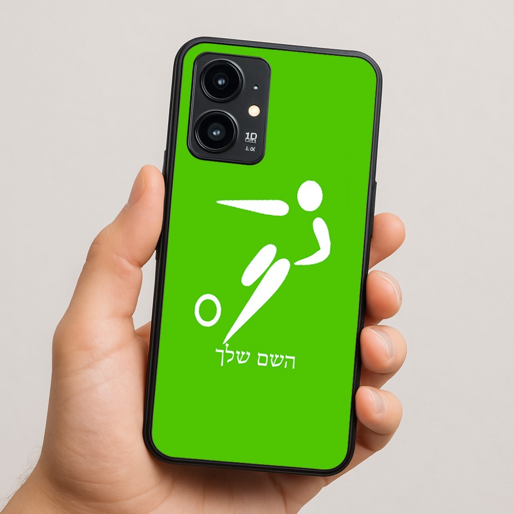 כיסוי בעיצוב אישי עם השם שלך לדגם - Realme 16 Pro 5G בעיצוב כדורגל אולימפי