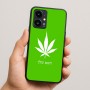 כיסוי בעיצוב אישי עם השם שלך לדגם - Realme 16 Pro 5G בעיצוב עלה מריחואנה - גראס