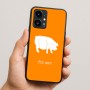 כיסוי בעיצוב אישי עם השם שלך לדגם - Realme 16 Pro 5G בעיצוב חזיר