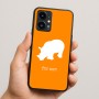 כיסוי בעיצוב אישי עם השם שלך לדגם - Realme 16 Pro 5G בעיצוב קרנף