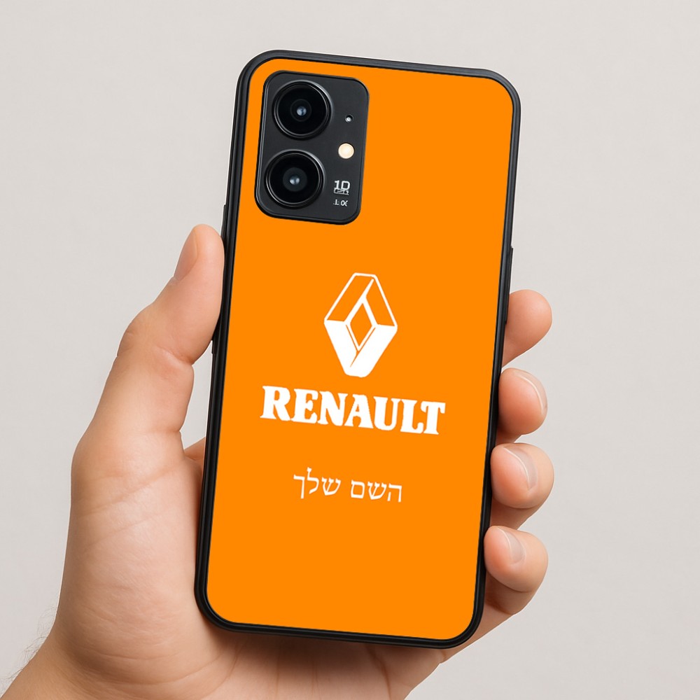 כיסוי בעיצוב אישי עם השם שלך לדגם - Realme 16 Pro 5G בעיצוב רנו