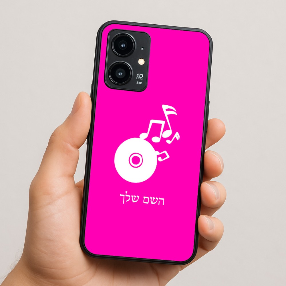 כיסוי בעיצוב אישי עם השם שלך לדגם - Realme 16 Pro 5G בעיצוב תקליטור - אזור מוזיקה
